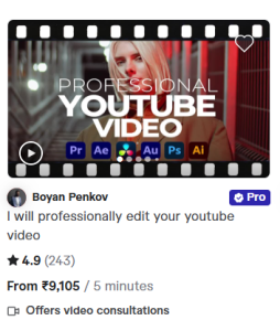 Fiverr Video editor 