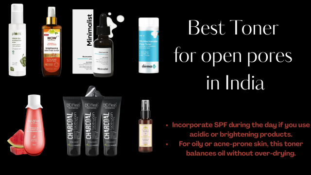 best toner for open pores in India
