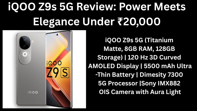 iQOO Z9s 5G camera test