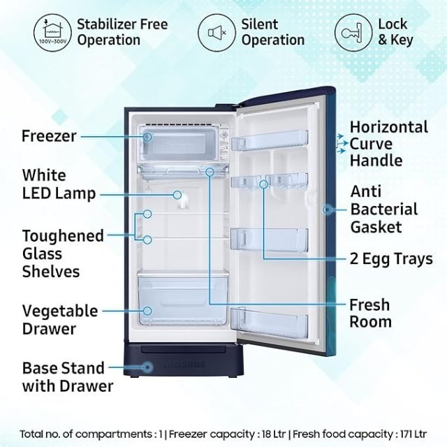 The Samsung refrigerator