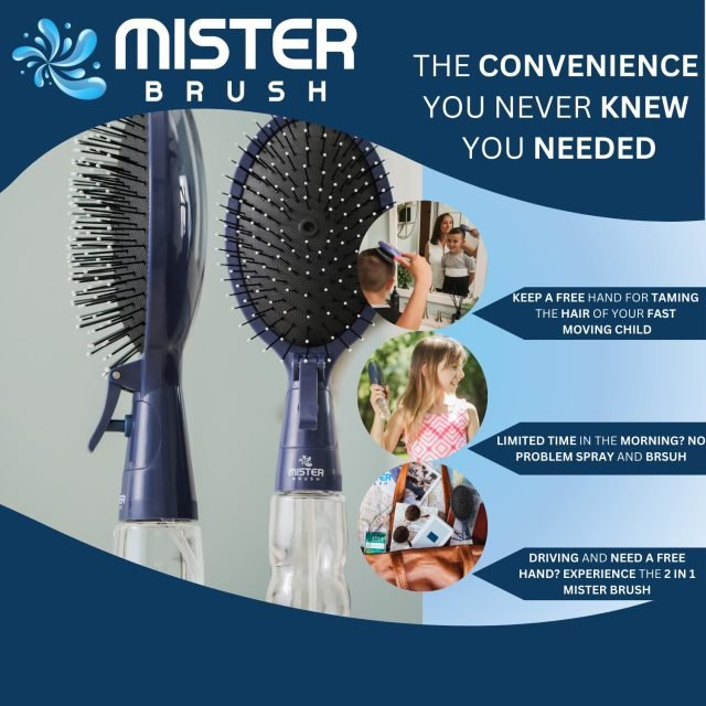 best detangling hairbrush with mist