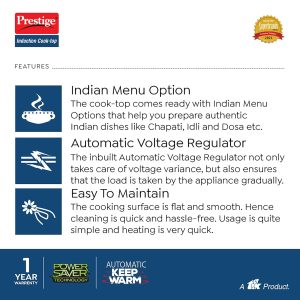 Indian menu induction cooktop