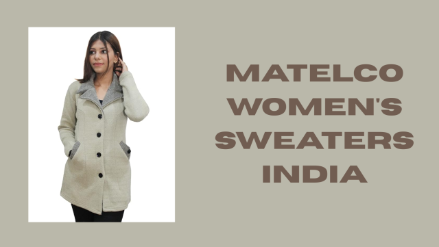 Matelco Womens Woollen Collared Coat Cardigan