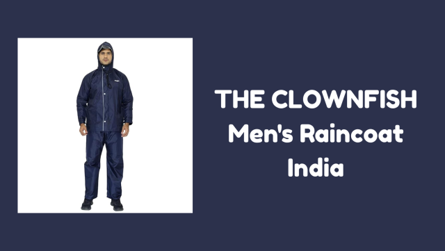 For THE CLOWNFISH Men's Waterproof Raincoat