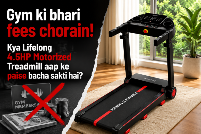 Lifelong 4.5HP Motorized Treadmill
