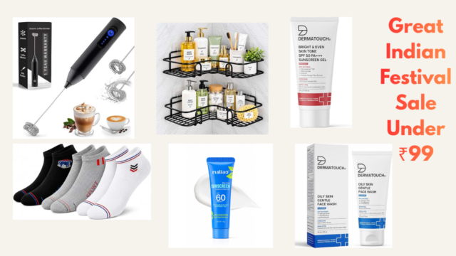Great Indian Festival Sale Under ₹99