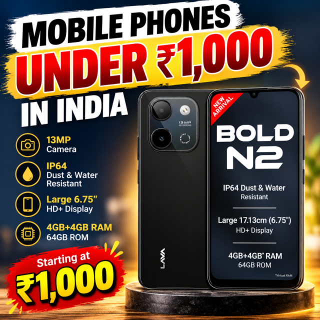 Mobile Phones Under 1000 India